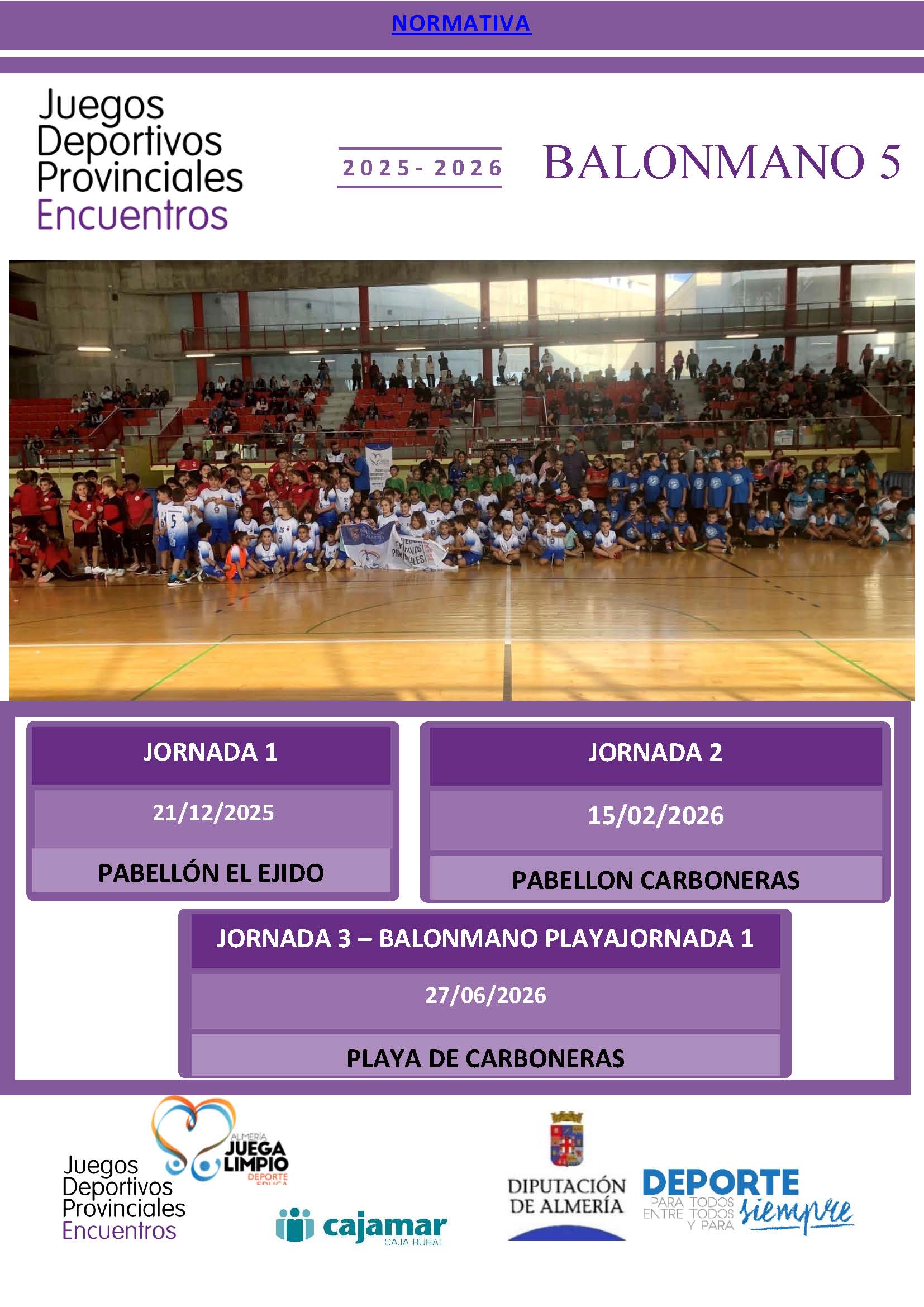 Encuentros Educativos de Promoción del Balonmano a 5.  El Ejido 21-12-25