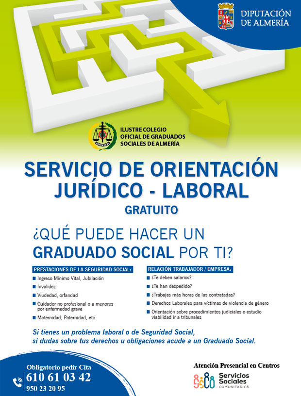 Servicio gratuito de orientación jurídico laboral